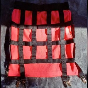Vintage Lip Service Garter Skirt